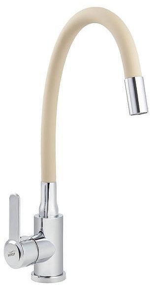 Смеситель для кухни Viko V-4437 цвет Хром Бежевый