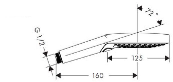 Hansgrohe Raindance Select 120 Air Ручной душ, цвет: хром