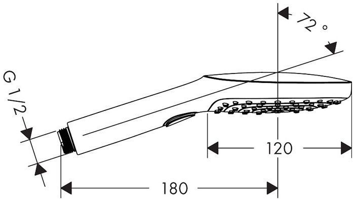 Hansgrohe Raindance Select 120 Air Ручной душ, цвет: хром