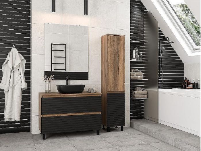 Зеркало Brevita Dakota 80 DAK-02080 Черный кварц