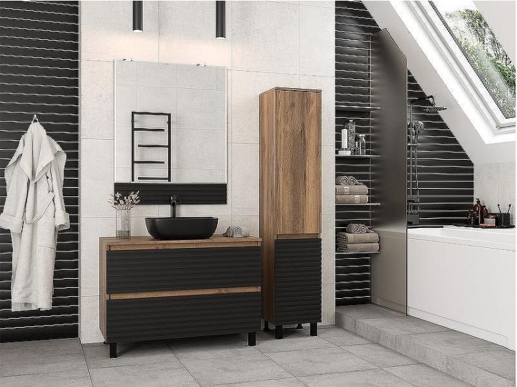 Зеркало Brevita Dakota 80 DAK-02080 Черный кварц