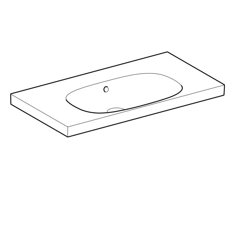 Раковина Geberit Acanto, 500.624.01.2