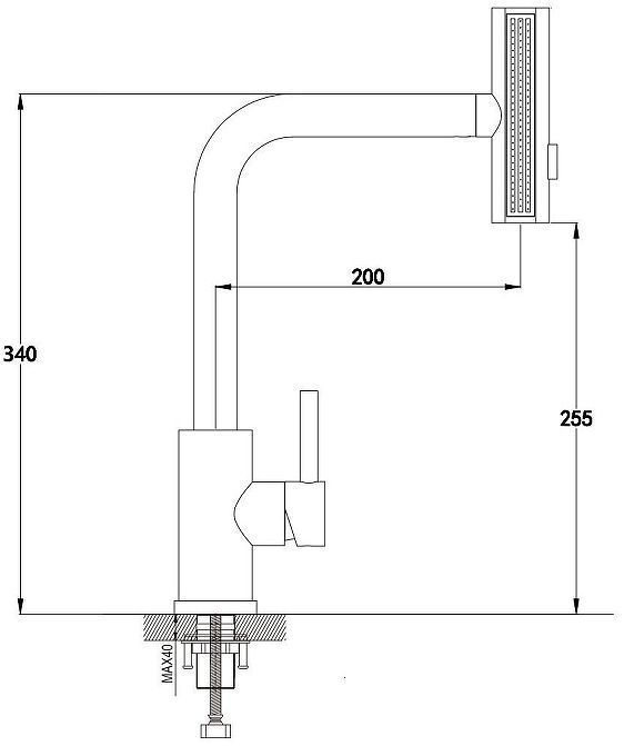Смеситель для кухни Raffine F203 цвет Хром