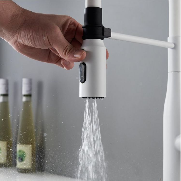 Смеситель для кухни Shevanik S123C-1 цвет Белый