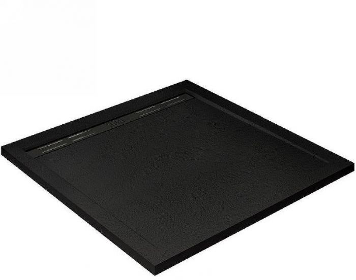 Душевой поддон из искусственного камня Cezares Tray AS 100х100 TRAY-AS-A-100-30-NERO Черный матовый
