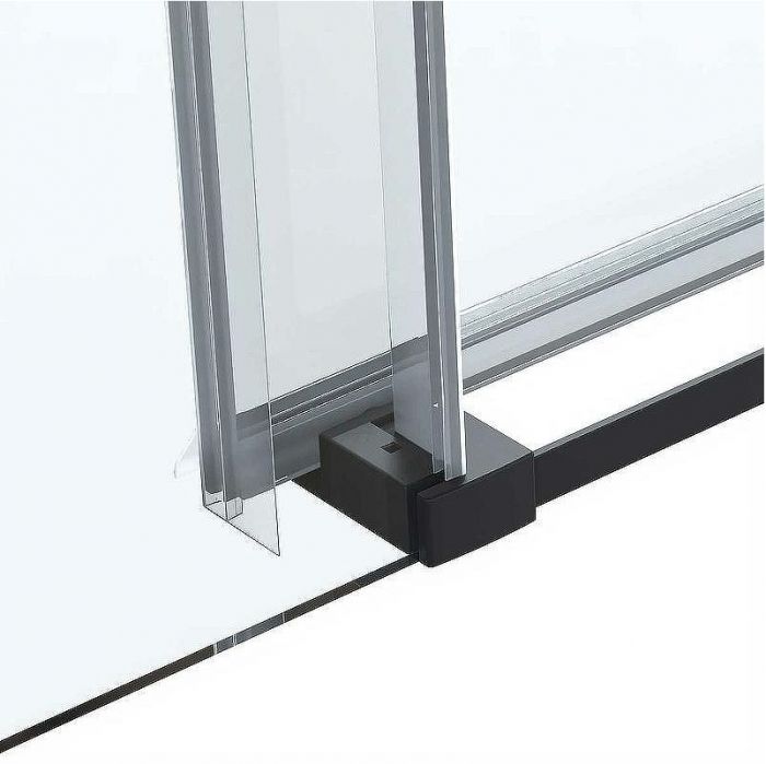 Душевой уголок Vincea Como Soft 130x100 VSR-1CS1013CLB профиль Черный стекло прозрачное