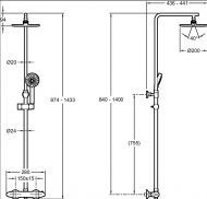 Душевая стойка Jacob Delafon Brive E24322-CP хром