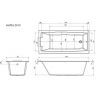 Акриловая ванна Marka One Aelita 170х75 Slim 01ае1775слим без гидромассажа