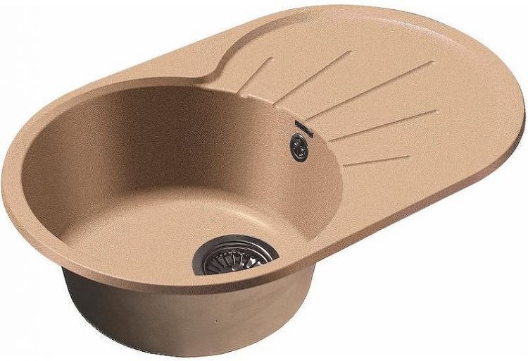Кухонная мойка GranFest Rondo GF-R750L Песочная Кухонная мойка GranFest Rondo GF-R750L Песочная