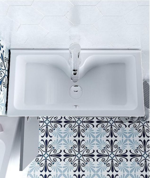 Тумба с раковиной 1MarKa Lido 60Н У83300 Дуб сонома Белый