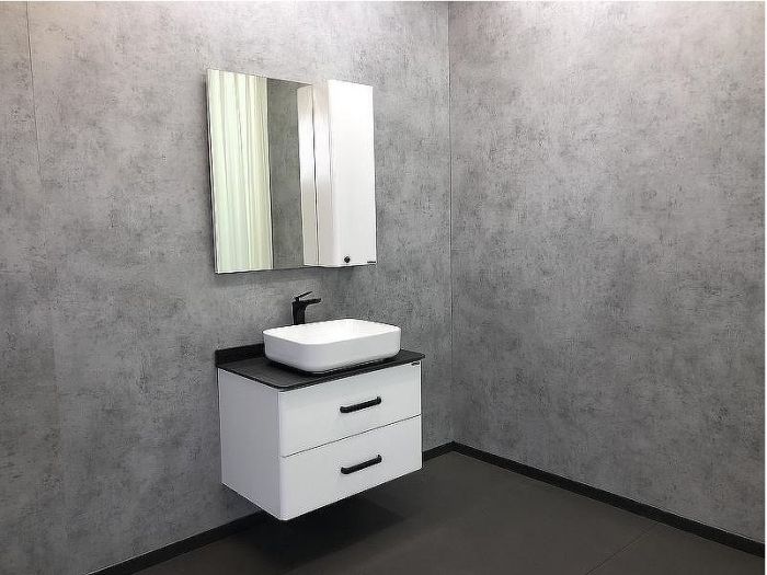 Зеркало со шкафом Comforty Амстердам 75 00004144209 Белый глянец