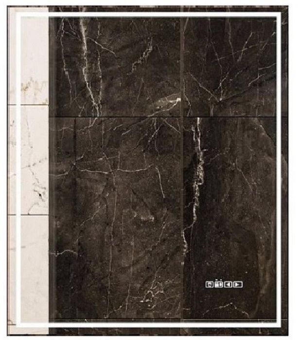 Зеркало Velvex Klaufs Media 60 zkKLA.me.60.al с подсветкой с подогревом и сенсорным выключателем