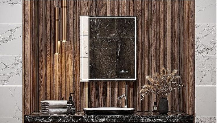 Зеркало Velvex Klaufs Media 60 zkKLA.me.60.al с подсветкой с подогревом и сенсорным выключателем