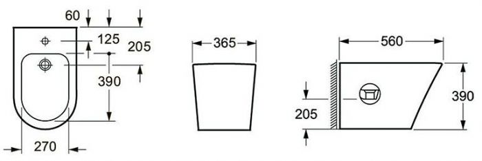 Биде Lavinia Boho Biore 33040050 цвет Белый