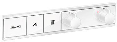 Hansgrohe RainSelect Термостат для душа, 2 источника, внешняя часть, цвет: белый матовый