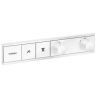 Hansgrohe RainSelect Термостат для душа, 2 источника, внешняя часть, цвет: белый матовый