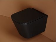 Подвесной унитаз CERAMICANOVA Union безободковый, смыв торнадо CN4009TMB