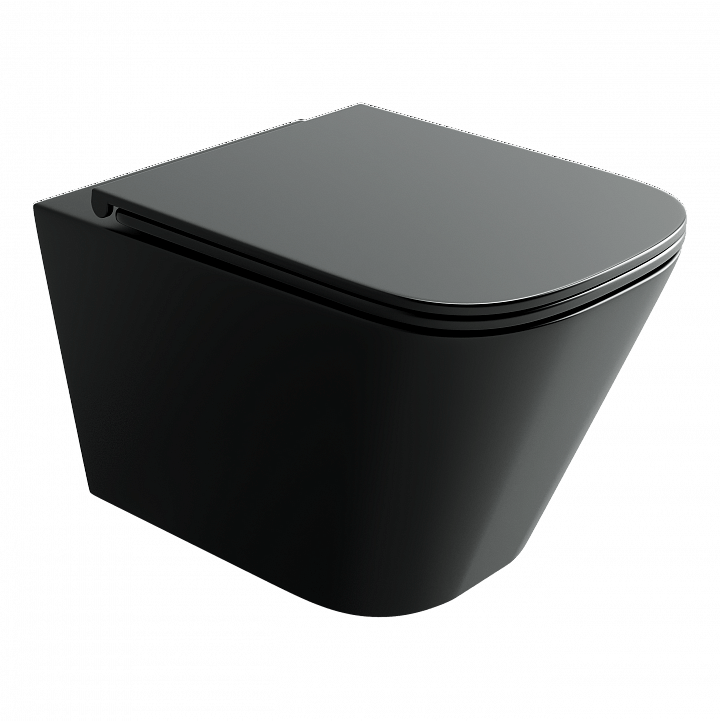 Подвесной унитаз CERAMICANOVA Union безободковый, смыв торнадо CN4009TMB