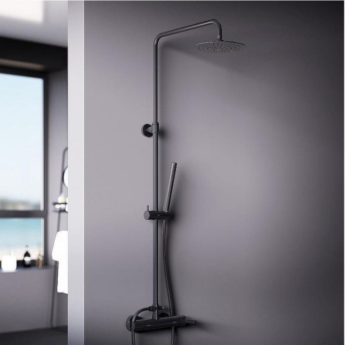 Душевая система Damixa Scandinavian Pure 936710300 Черная матовая