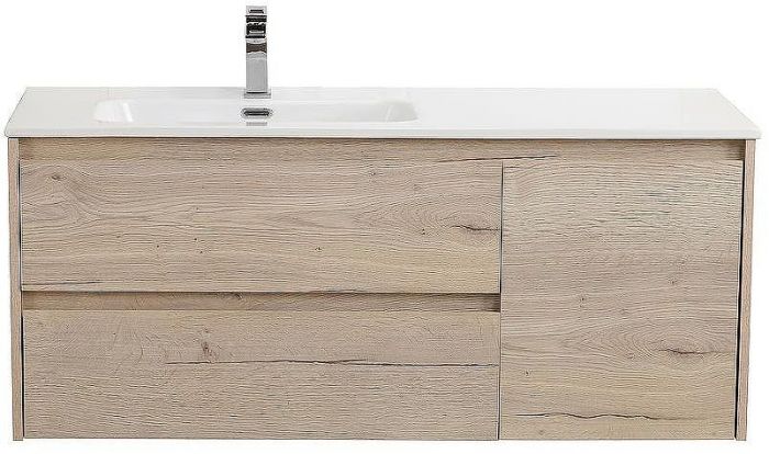 Тумба под раковину BelBagno Kraft 100 L KRAFT-1000-2C-1A-SO-RGB-L подвесная Rovere Galifax Bianco