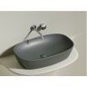 Умывальник CERAMICANOVA Element чаша накладная овальная (цвет Антрацит Матовый) CN6049MH