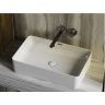 Умывальник CERAMICANOVA Element чаша накладная прямоугольная со сливом переливом CN6065