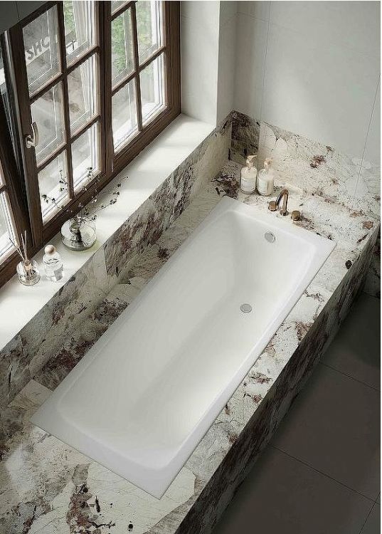 Чугунная ванна Creto Edge 170x70 26-1170 без антискользящего покрытия