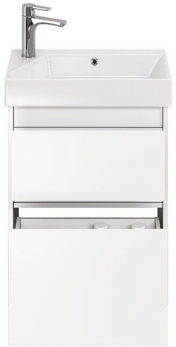 Тумба под раковину Dreja Slim 55 99.0400 подвесная Белая