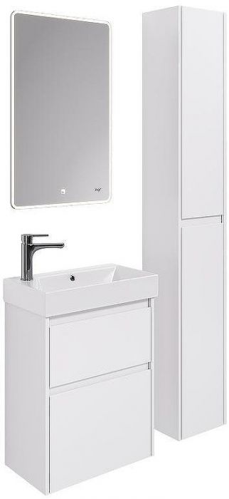 Тумба под раковину Dreja Slim 55 99.0400 подвесная Белая