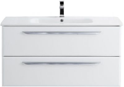 Тумба под раковину Cezares Eco-Cer 80 ECO-CER-800-2C-SO-BO подвесная Bianco Opaco без ручек