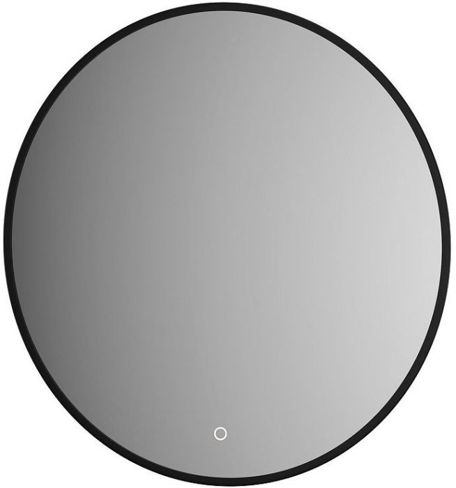 Зеркало Defesto Aura 60х60 DF 2983S с подсветкой 15W-4500K/Сенсорный выключатель/Нейтральный белый свет/Черная рама