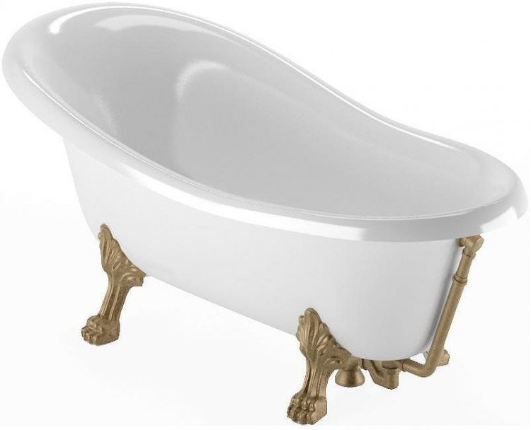 Ванна из искусственного камня Veragio Gialetta 170x80 26928 ножки Бронза Ванна из искусственного камня Veragio Gialetta 170x80 26928 ножки Бронза