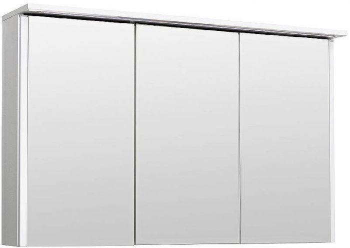 Зеркальный шкаф Runo Лира 105 00-00000254 с подсветкой Белый