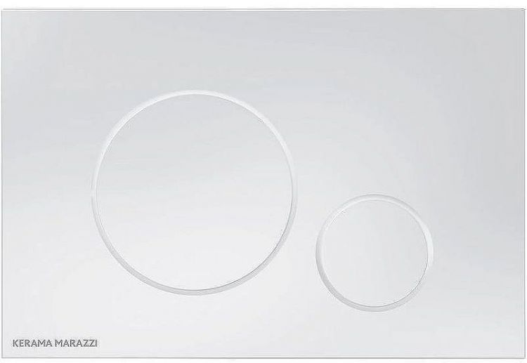Клавиша смыва Kerama Marazzi FPR.A.WHT Белая глянцевая Клавиша смыва Kerama Marazzi FPR.A.WHT Белая глянцевая