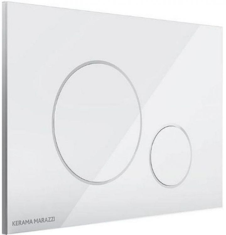 Клавиша смыва Kerama Marazzi FPR.A.WHT Белая глянцевая Клавиша смыва Kerama Marazzi FPR.A.WHT Белая глянцевая