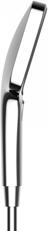 Душевая лейка SANCOS Nok square, кнопочное управление, 125x125 мм, 3 режима, цвет хром/черный матовый, SC6002CH-B