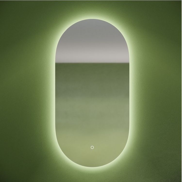 Зеркало SANCOS с подсветкой Oval 450х900 мм, OV45C