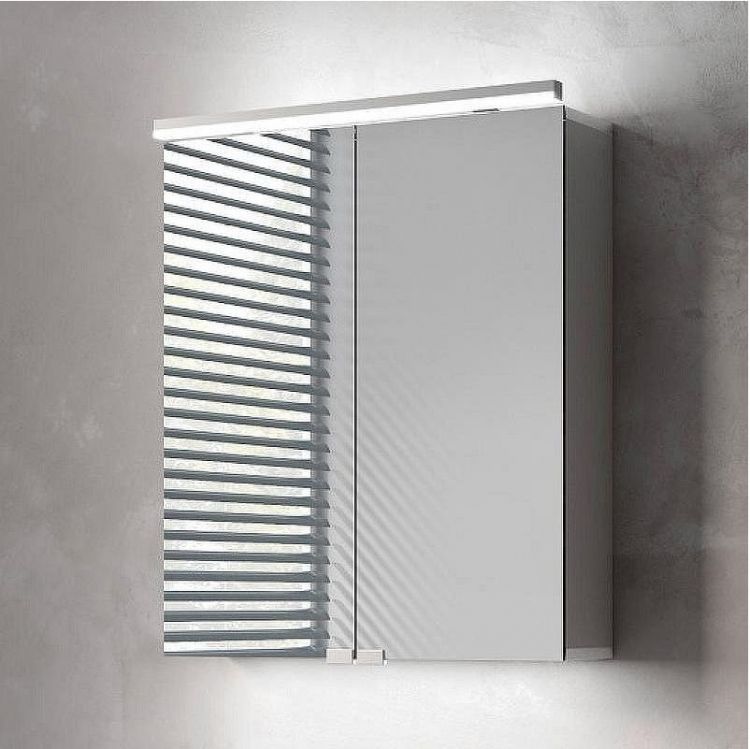 Зеркальный шкаф Emco Pure 60 9797 050 81 с подсветкой Серебро Зеркальный шкаф Emco Pure 60 9797 050 81 с подсветкой Серебро