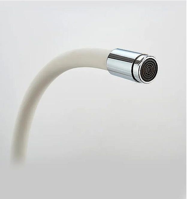 Смеситель для кухни Ledeme Rainbow 4898-3L Хром Белый