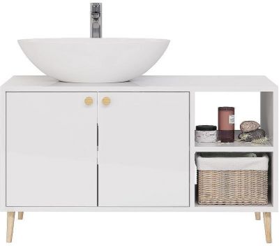 Тумба под раковину Dreja Luno 100 99.2003 Белый глянец