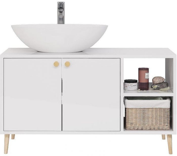 Тумба под раковину Dreja Luno 100 99.2003 Белый глянец