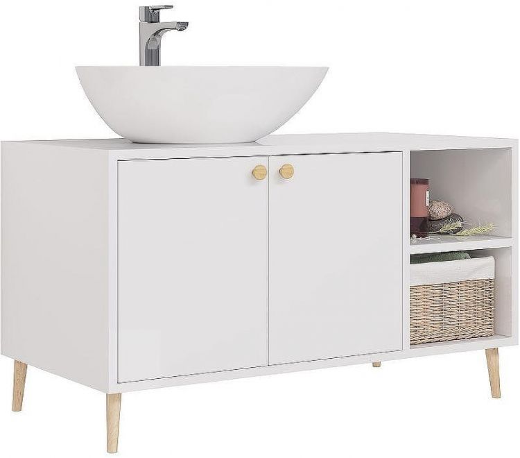 Тумба под раковину Dreja Luno 100 99.2003 Белый глянец Тумба под раковину Dreja Luno 100 99.2003 Белый глянец