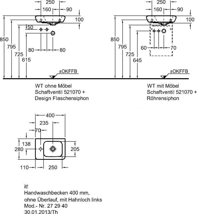 Раковина Keramag it!, 272940000