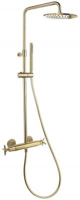 Душевая система Ramonsoler Adagio 915401RM250OC с термостатом Золото брашированное