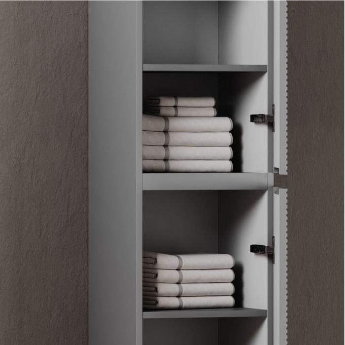 Шкаф-пенал SANCOS Folk подвесной, Ergraut soft 350х350х1650 мм, PFL35ES