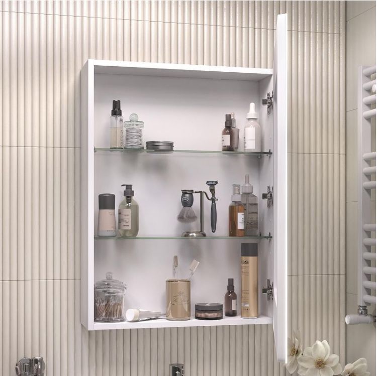 Зеркальный шкаф Vigo Geometry Classic 60 117 с подсветкой цвет Белый