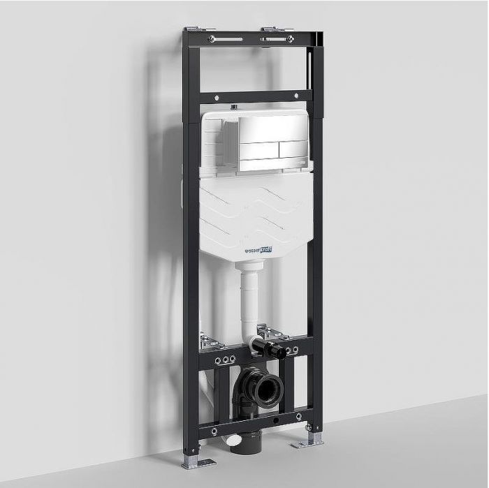 Инсталляция WasserKRAFT Alme 15TLT.010.ME.CH04 для унитаза с клавишей смыва Хром