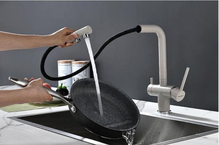 Смеситель для кухни Paulmark Serpentine Se213222-BE Бежевый