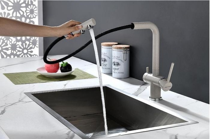 Смеситель для кухни Paulmark Serpentine Se213222-BE Бежевый