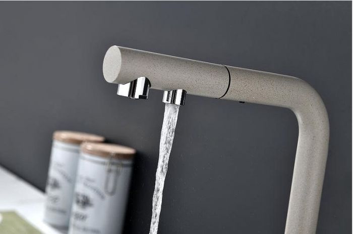 Смеситель для кухни Paulmark Serpentine Se213222-BE Бежевый